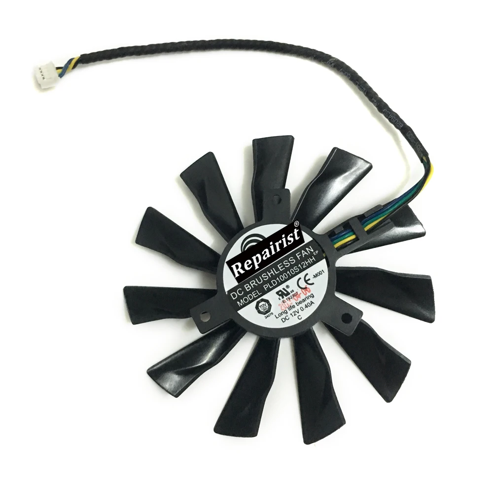 Кулер для графической карты Radeon MSI GTX 770 760 R9 280X 290X 95 мм 4 контакта | Компьютеры и офис