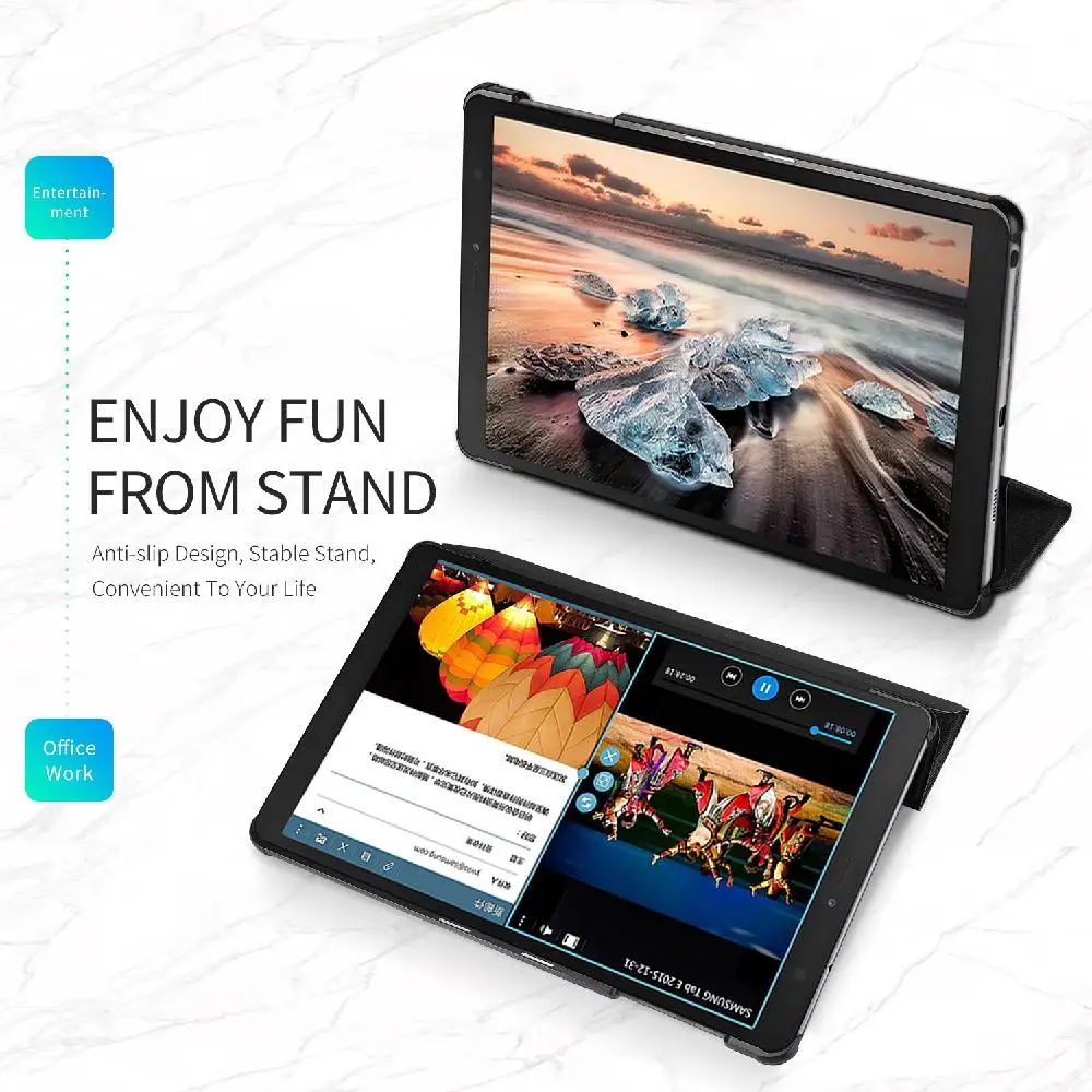 DUX DUCIS для Samsung TAB A 8 0 P200 P205 чехол из искусственной кожи защита от падения подставка