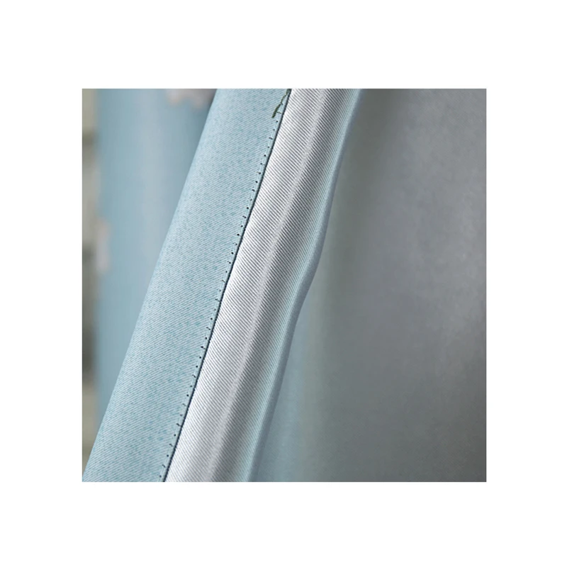 

Korea Fresh Style Pastoral Flower Curtains for Living Room Bedroom Kitchen Window Treatments Shading Panel Blue Cloth