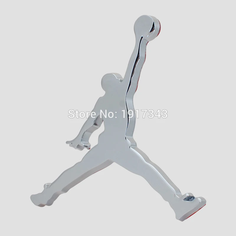 8 см х Металл 3D Иордания Jumpman Автомобиль Стикер Декор эмблема Логотип значка