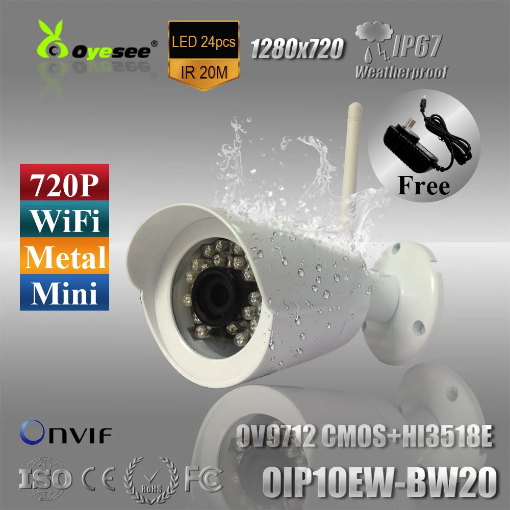 720 P mini металлический сплав wi-fi ip-камеры видеонаблюдения Всепогодный