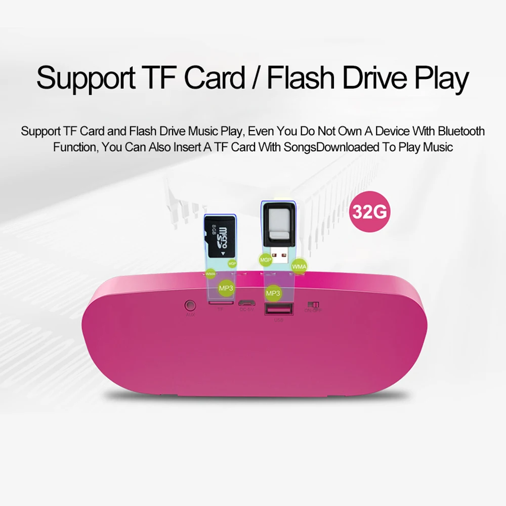 Портативная Bluetooth Колонка ZEALOT S9 Беспроводная колонка сабвуфер TF карта USB