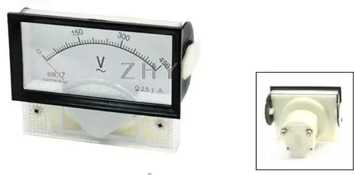 

AC 10V 30V 50V 100V 150V 250V 300V 450V 500V 600V Arabic Numerals Dial Panel Analog Voltmeter Volt Meter 69L17