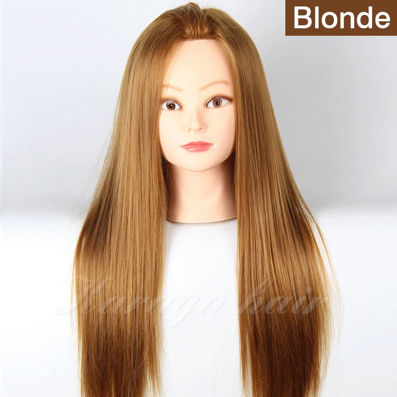 22 &quotБлонд Волосы манекены профессиональный стиль головы парика манекен