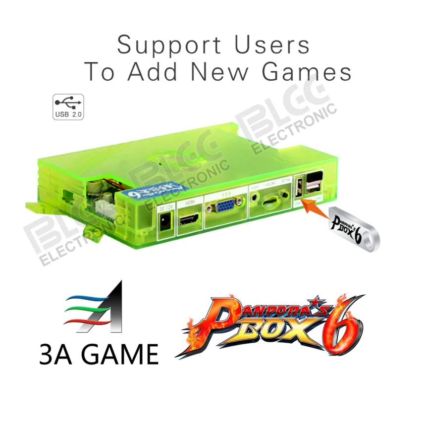 Новый модернизированный Pandora's box 6 HD 1300 в 1 JAMMA мульти аркадная Плата Поддержка