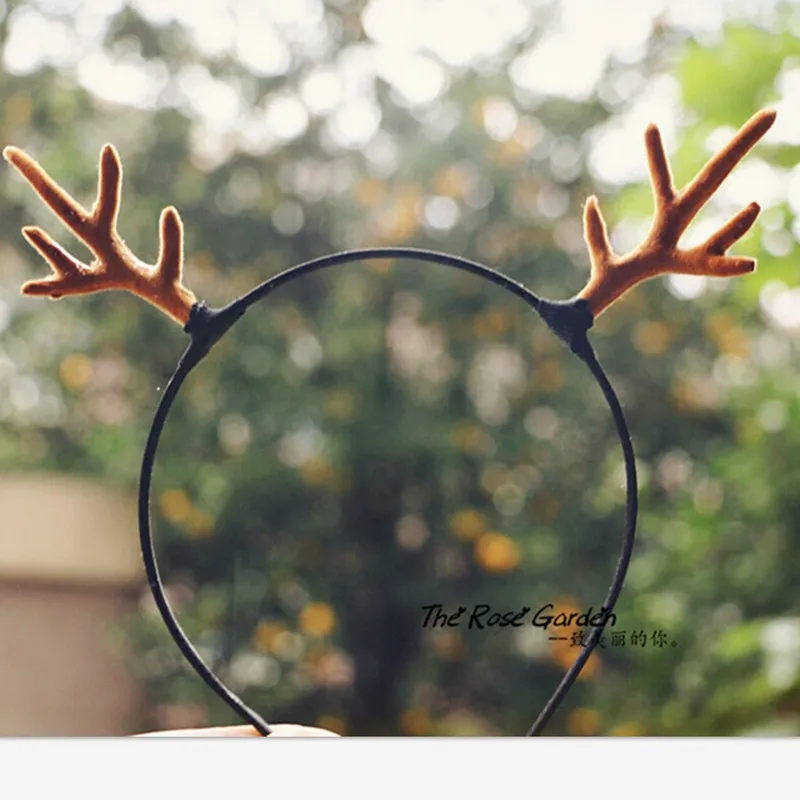Funny Cute Deer FOREST Girl Horn Photography Props Emulational Headwear Lovely Antlers Hair Band/hairpin Party Christmas Gift | Дом и сад