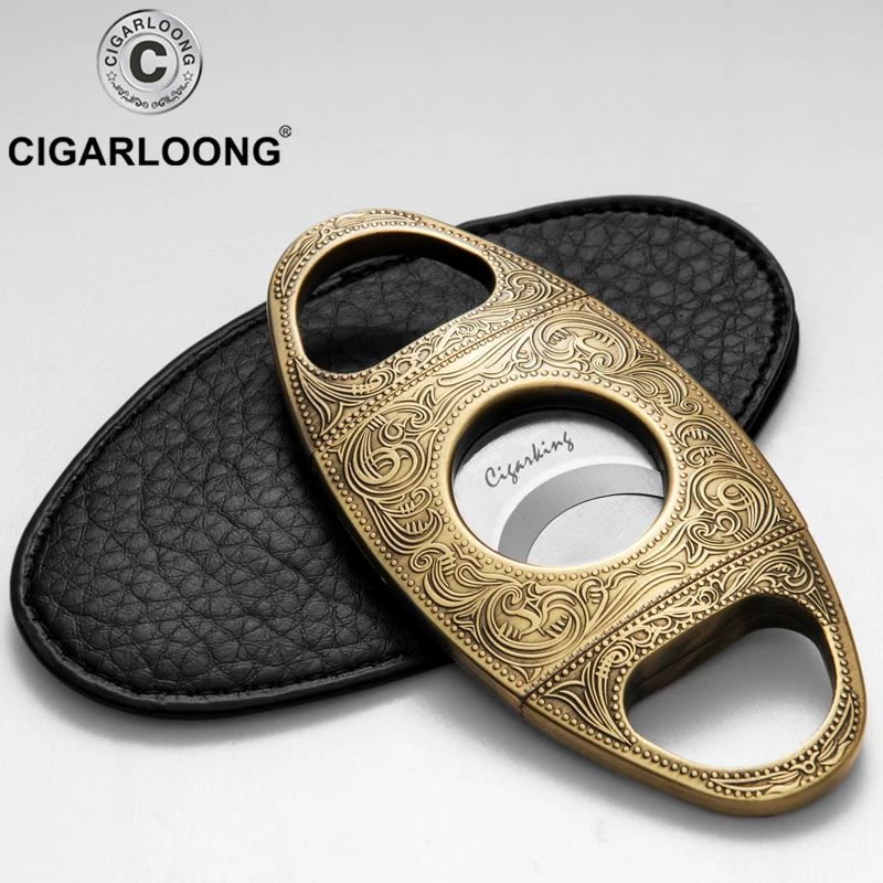 CIAGARLOONG ножницы для сигар металлический нож из нержавеющей стали с двойным