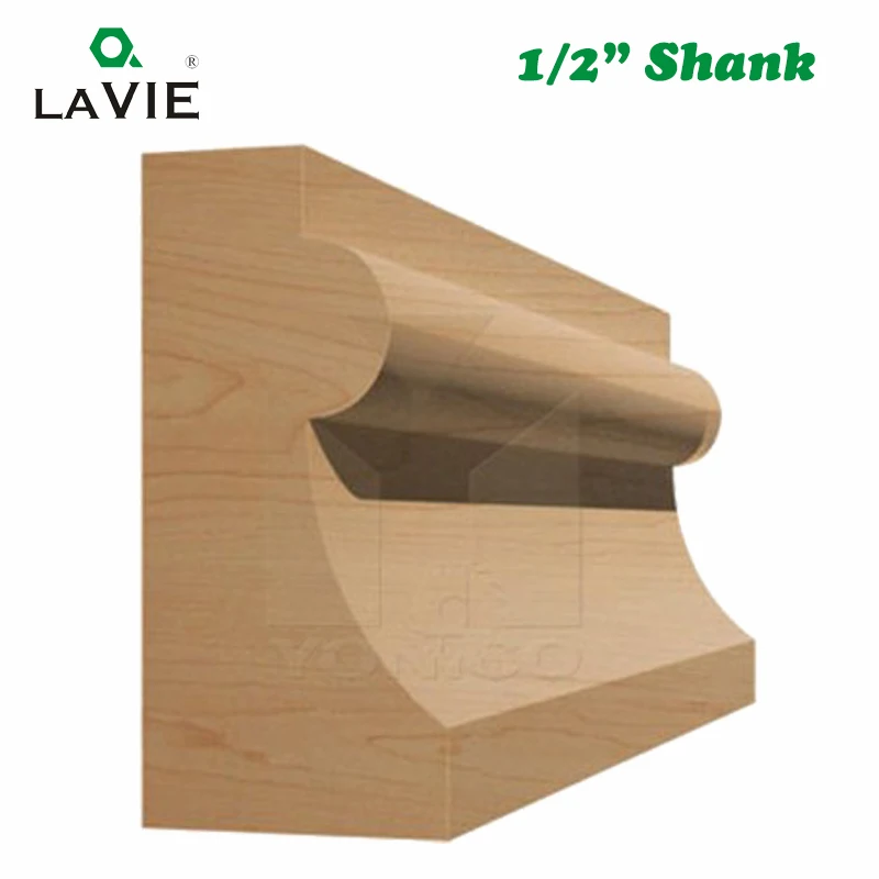 LAVIE 1pc 12mm 1/2 Inch Shank Line Architectural Molding Router Bit Woodworking Tenon Milling Cutter Wood Machine Tools MC03139 |