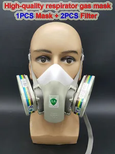 ASL-H 320, респираторная противогаз, Высококачественная силикагелевая маска большого размера, защитная маска от распыления краски, противогаз