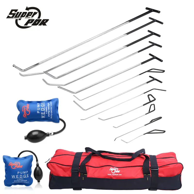barato Pdr 11 Pçs Ferramentas De Gancho Push Rods Ferramentas De Remoção Do Dente Paintless Ferramentas De Reparo Do Dente Do Carro Reparação De Danos Causados Por Granizo Conjuntos De Ferramentas Manuais