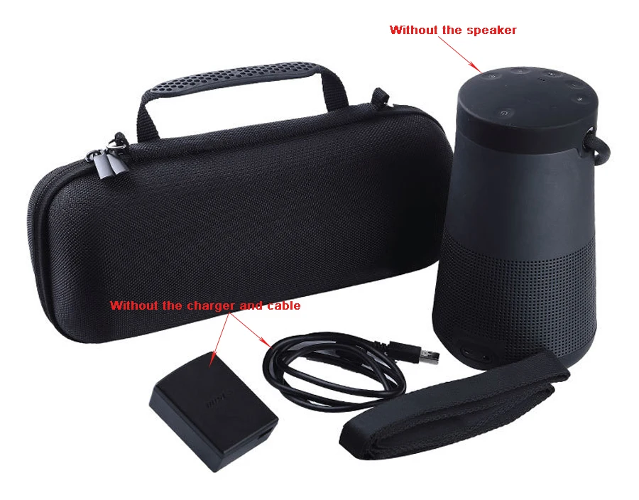 Чехол с Bluetooth динамиком для BOSE Soundlink Revolve plus, Жесткий Чехол из ЭВА, ударопрочный водонепроницаемый защитный чехол для скалолазания на открытом воздухе