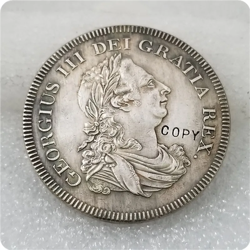 1808 Ирландия ретро шаблон доказательство Корона оловянный Джордж III Hibernia КОПИЯ
