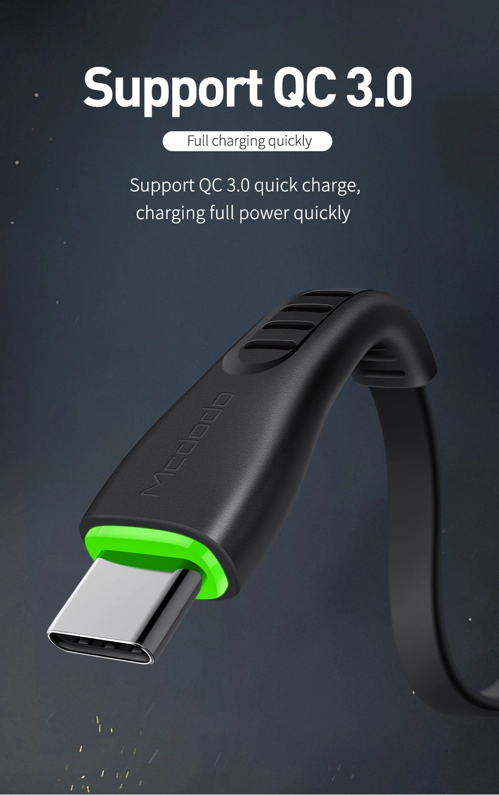 Mcdodo USB кабель для iPhone XS Max XR X 8 7 usb type C 3A шнур для быстрой зарядки и передачи данных для samsung HUAWEI XIAOMI, зарядный кабель для телефона