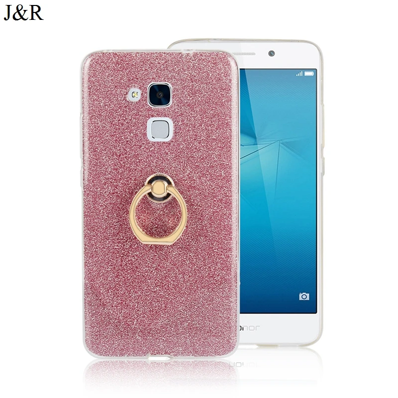 J &amp R блестящий чехол для huawei Honor 5C/Honor 7 Lite облегающий с принтом пальцев мягкий ТПУ