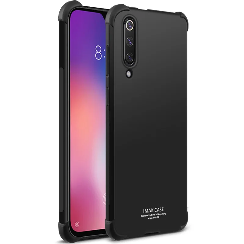 Metal Black IMAK противоударный водителя чехол для mi 9 падение сопротивление Мягкие TPU мобильного телефона защитная крышка чехла для сяо mi 9 SE - Цвет: Metal Black