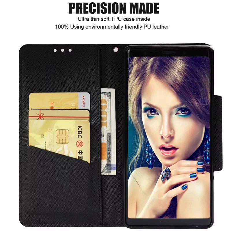 Luxury Leather Flip Wallet Soft TPU Cover For Xiaomi Redmi A2 Lite 8 6X 6A 4A 5A A1 Note 4X Y1 5 6 Pro LG K8 K10 G7 Phone Case | Мобильные