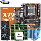 Новая игровая материнская плата HUANAN ZHI deluxe X79 с разъемом M.2, ЦП Xeon E5 2660 V2 с кулером, ОЗУ 64 ГБ (4*16 ГБ), видеокарта RX460 4GD5