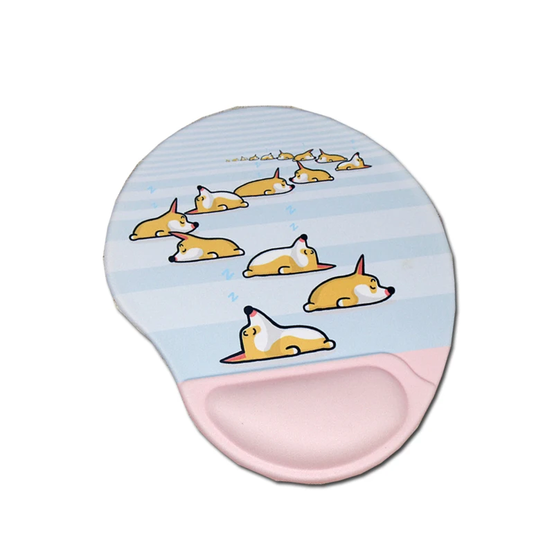 

Cute pad mouse gamer Welsh Corgi Pembroke Silicone Wrist Rest Mouse Pad notebook PC playmat