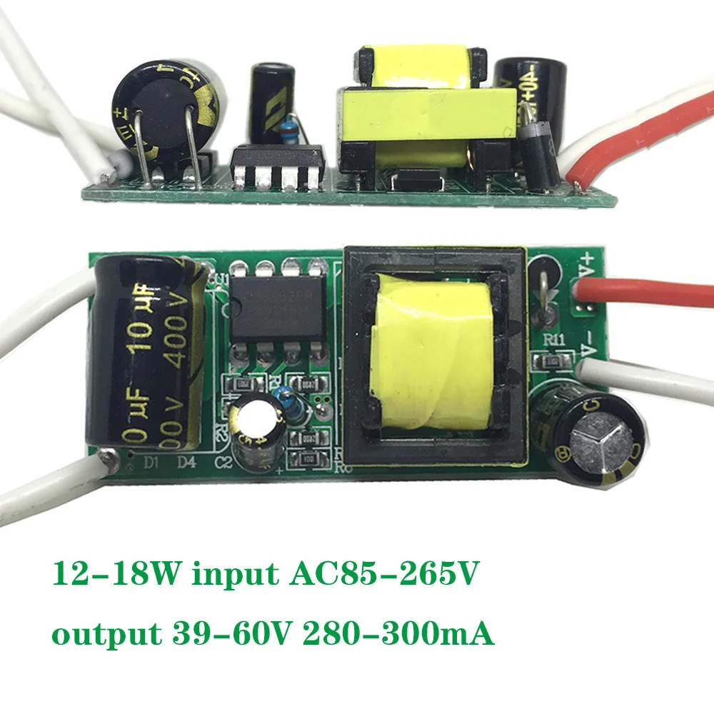 BSOD Led открытый драйвер Трансформатор источник питания 1 Вт 3 Вт 5 Вт 7 Вт 12 Вт 18 Вт 20 Вт 30 Вт 40 Вт внутри Драйвер входного AC85-265V для освещения лампы