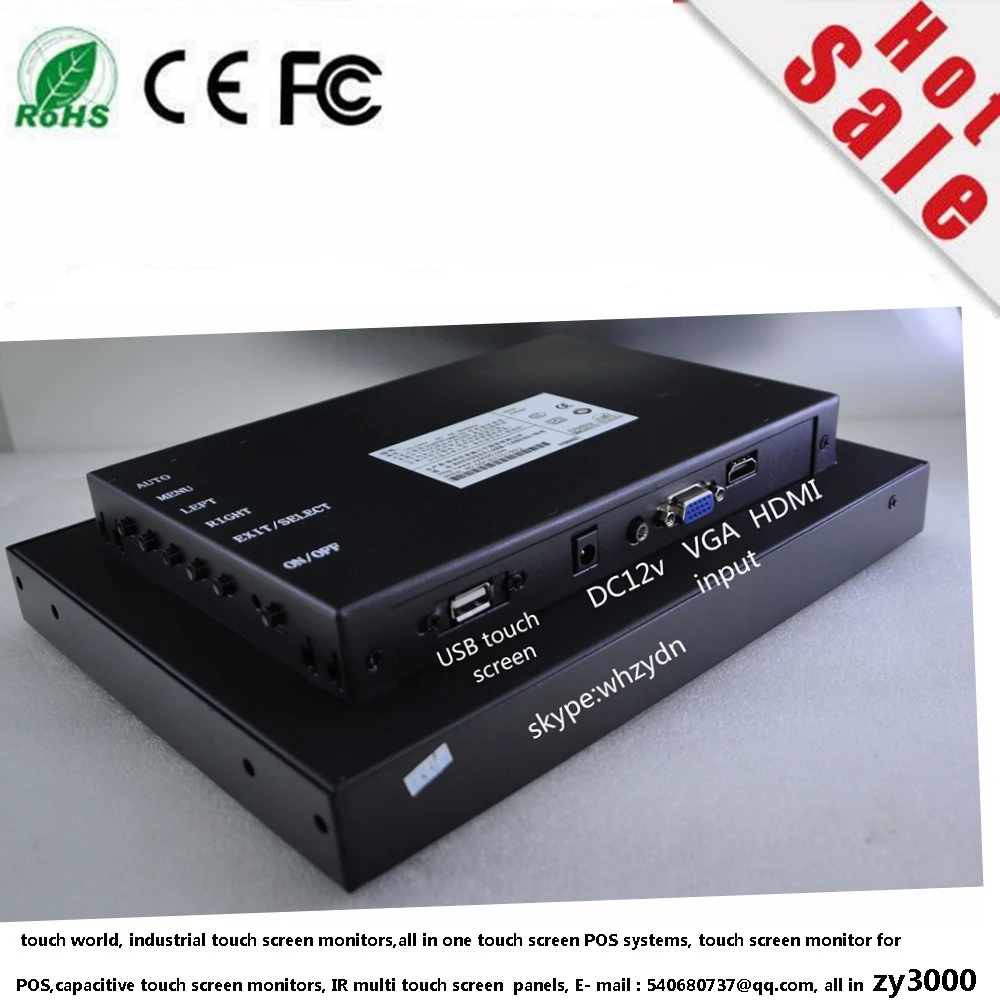 2019 Панель компьютер Hmi 10 &quotметаллический корпус Vga Hdmi Usb Вход резистивный