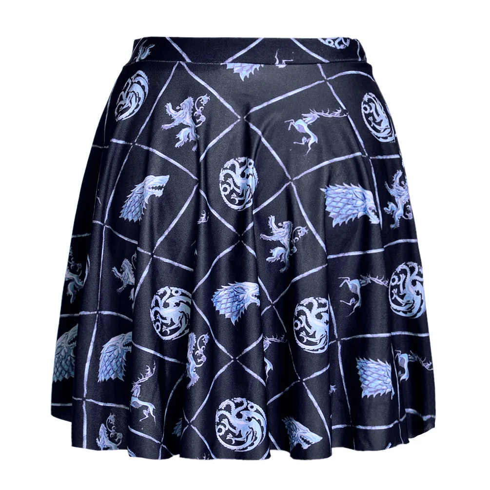 Saia Faldas Mujer Midi Skirt New Summer Europe And The With Same Number Of Hot Printed Digital Palaeontological Skt1107 | Женская одежда