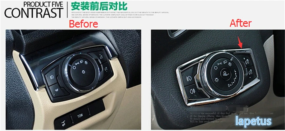 Аксессуары Lapetus из нержавеющей стали подходят для Ford Explorer 2011 - 2019 фары лампы