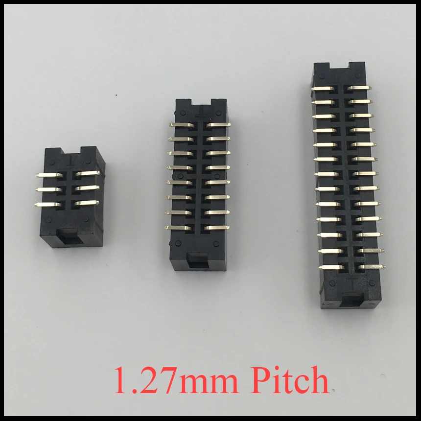 DC3 8P 10P 12P 14P 16P 20 P 8 10 12 14 16 Pin 1 27 мм Шаг двухрядный SMD SMT JTAG ISP коннектор простая Роговая