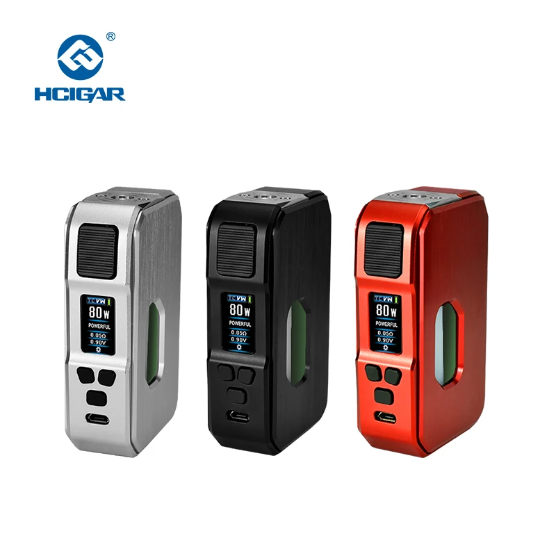 Оригинальный Hcigar AURORA Squonk Mod 80 Вт электронная сигарета бокс мод Поддержка VW/TC режим