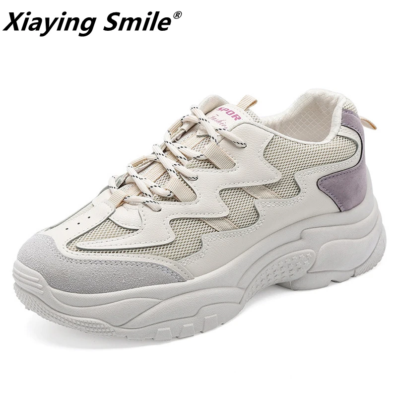 Женские кроссовки для прогулок Xiaying Smile дышащие спортивные туфли размер 35 40 весны