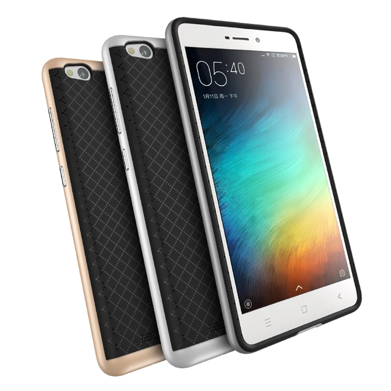 For Xiaomi Redmi 3 Case Original iPaky Armor PC Frame + Silicone Back Cover redmi 3s cover pro cases 5.0&quot |