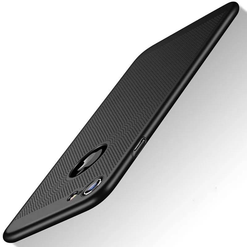 Black Ультратонкий Жесткий Чехол Для Телефона iPhone 6 s 6s 7 8 Plus 11 Pro Xs Max XR X 5 5S SE 6Plus 6s Plus 7Plus 8 Plus дышащий матовый чехол - Цвет: Black