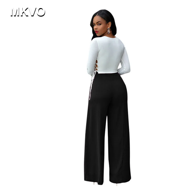 

2019 Fashion Summer Wide Leg Pants Women Sexy High Waist Button Solid color Loose Palazzo Pants Elegant Office Ladies Trousers