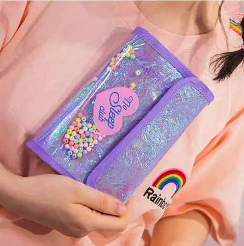 purple Портативная модная косметичка из ПВХ, Женская Лазерная косметичка, держатель для туалетных принадлежностей, косметический Чехол, сумочка для путешествий, моющаяся сумка для хранения - Цвет: purple