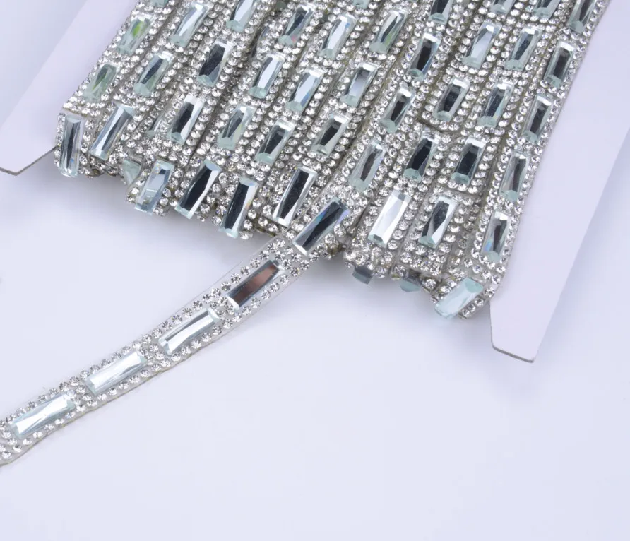 5 ярдов/партия стразы для горячей фиксации кристаллы отделка сетка свадебная