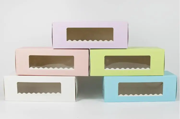 5 видов цветов длинная картонная бумажная коробка для выпечки тортов швейцарский