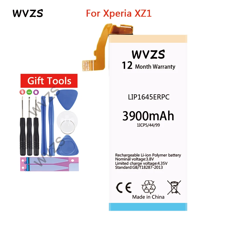 Wvzs 3900 мАч литий полимерный аккумулятор LIP1645ERPC для sony XZ1 G8341 G8342 G8343 двойные