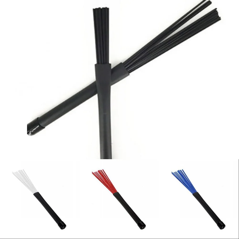 1 пара Регулируемая нейлоновая джазовая кисточка с удлиняющим колпачком набор