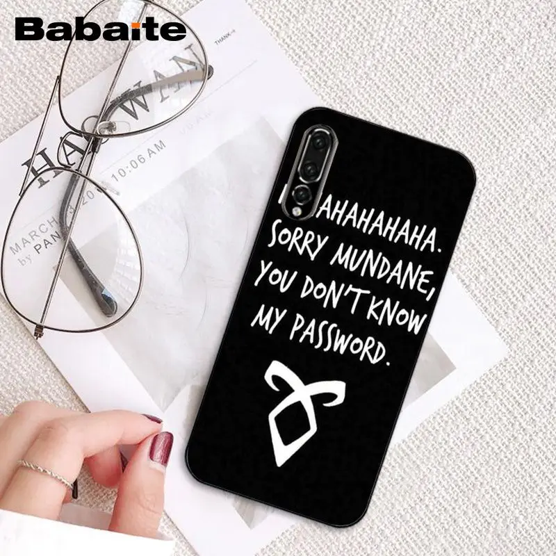 Чехол для телефона Babaite shadowhunters чехол Huawei P20 Mate20 Lite Honor Play 8A 8C 7C 5A Y6 Y5 II Psmart|Бамперы| |