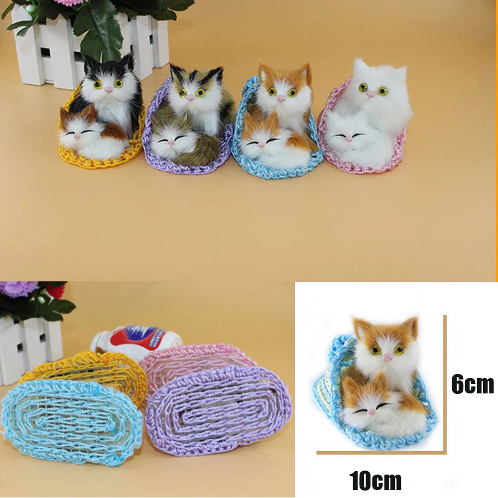 Новые милые игрушки, милые плюшевые 2 кошки, мягкие игрушки, куклы, реалистичное моделирование, подарки для детей и взрослых, наслаждайтесь особенным offers_18