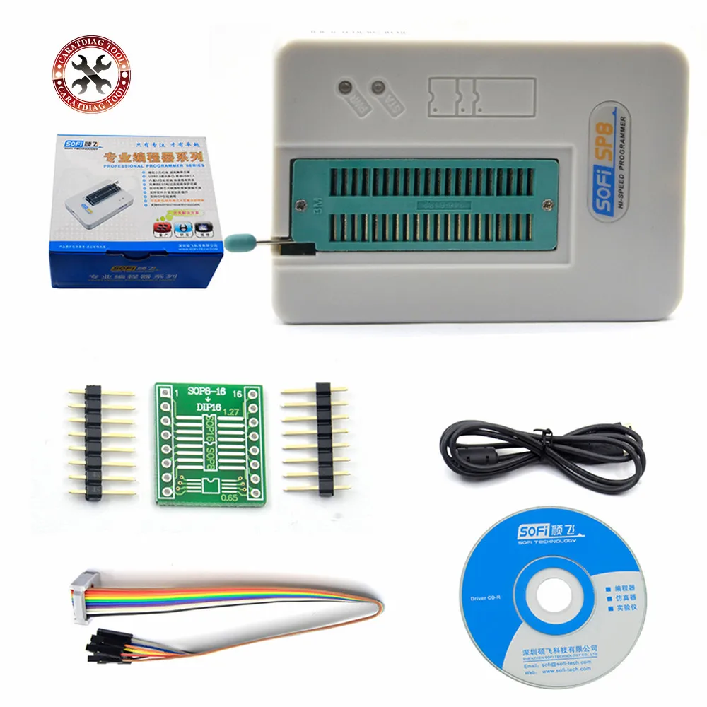 2021 Новый Софи SP8 A high speed usb программист (93/24/25/BR90 мерцание/мигание eeprom) Защита от