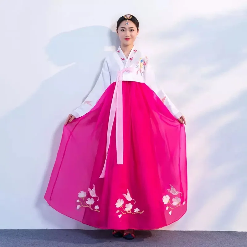 Корейское свадебное платье hanbok одежда для косплея и представлений стиль как у