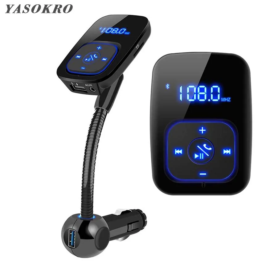 Автомобильный Bluetooth-гарнитура FM-передатчик беспроводной Bluetooth A2DP AUX 3 5 мм аудио MP3