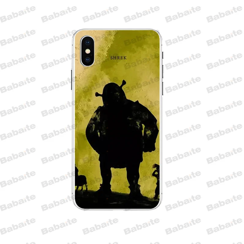 Babaite Green Shrek Popular Custom TPU Phone Cover for iPhone 8 8Plus 5 5S 6 6S 7 7plus X XS MAX XR