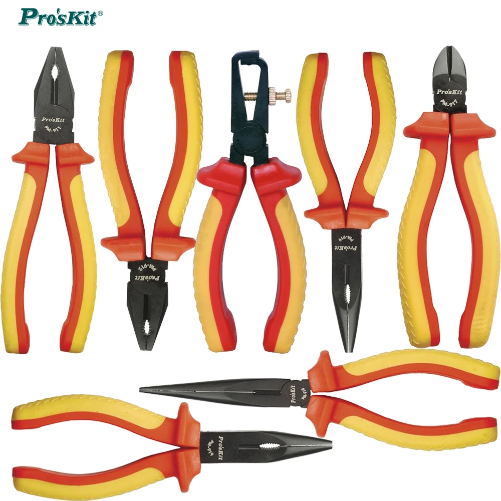 Pro'skit изолированный провод зачистки плоскогубцы Комбинации кабель Резак Multi