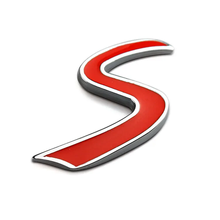 Металлическая 3d эмблема S передней решетки для Mini Cooper R50 R52 R53 R56 R57 R58 R60 JCW решетка 1