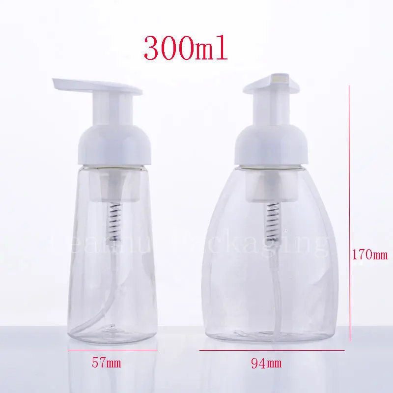 

300ML Hand Wash Liquid Soap Refill Foam Pump Bottle,Empty Cosmetic Foaming Containers Bottle Package Foam Dispenser 10pc/lot