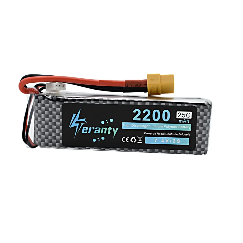 2s 7 4 v 2200mAh 25c LiPo батарея XT60/T/JST вилка перезаряжаемая V Lipo для RC автомобиля вертолета