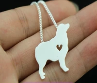 shepherd dog necklace dog pendant animal jewelry