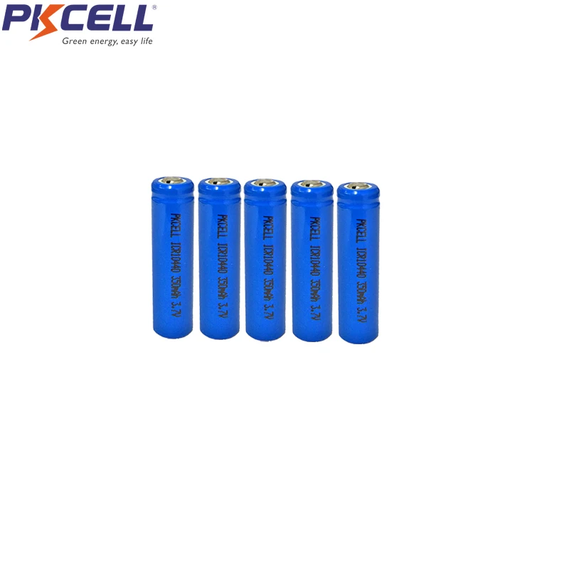 5 xpkcell Топ на пуговицах для AAA ICR10440 Li-Ion литий Перезаряжаемые Батарея 3,7 v 10440 для налобный фонарь механический mod фонарь фар vap