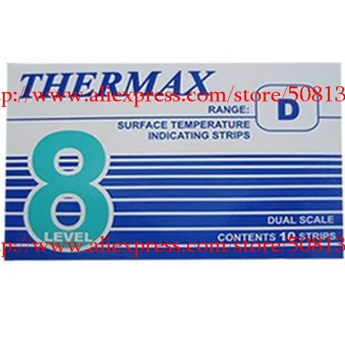 TMC 10 полосок THERMAX температурная этикетка 8 уровней диапазона D | Инструменты